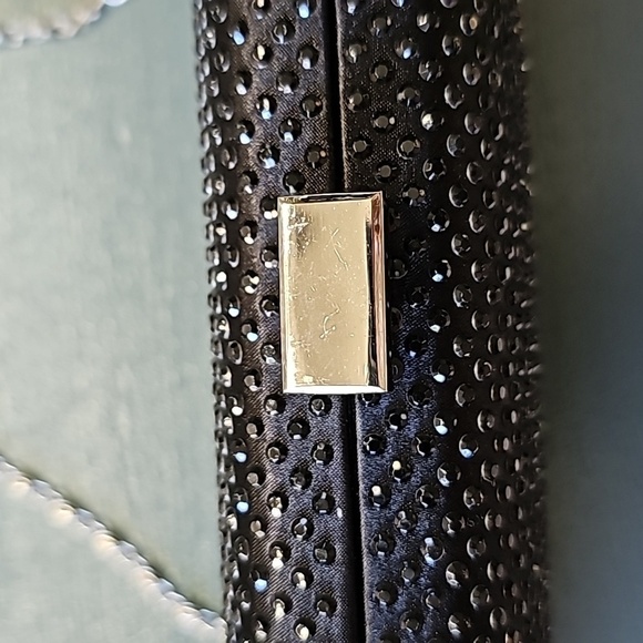 KATE Laundry black sparkle evening bags. Snap‎ closure. With chain. - Picture 3 of 9